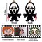 10 Pieces Halloween Ornaments for Tree - Wooden Hanging Horror Movie Characters for Halloween Trees - Scary Halloween Party Decorations
